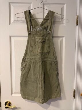 Alexa Chung for AG Green Overall Dress